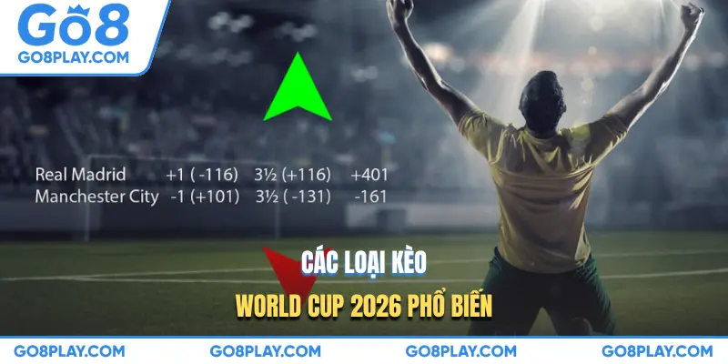 Các loại kèo World Cup 2026 phổ biến